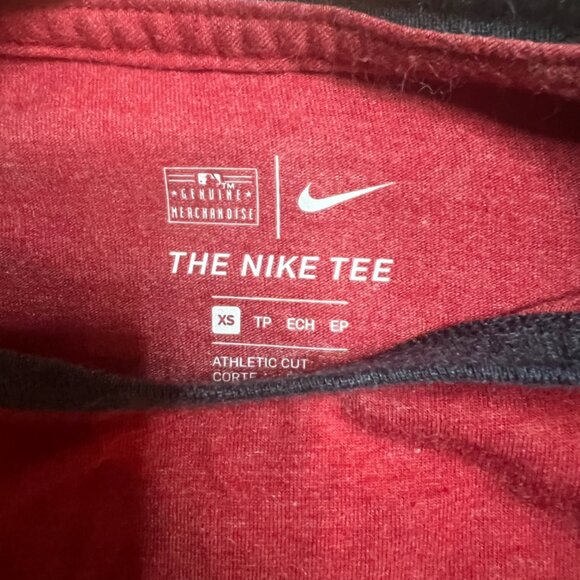 Nike St. Louis Cardinals Women XS Athletic Fit Red‎ Grey 3/4 Sleeve MLB (Z) - Picture 5 of 8
